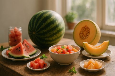 Les meilleures recettes fraîches avec les melons et pastèques de juillet 🍉 : astuces, conservation et idées gourmandes
