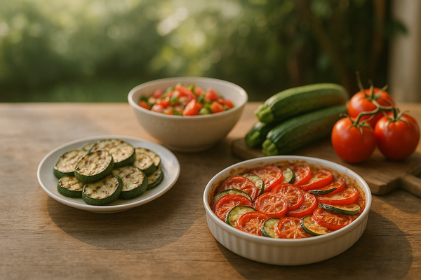 Les meilleures recettes estivales pour sublimer vos courgettes et tomates de saison