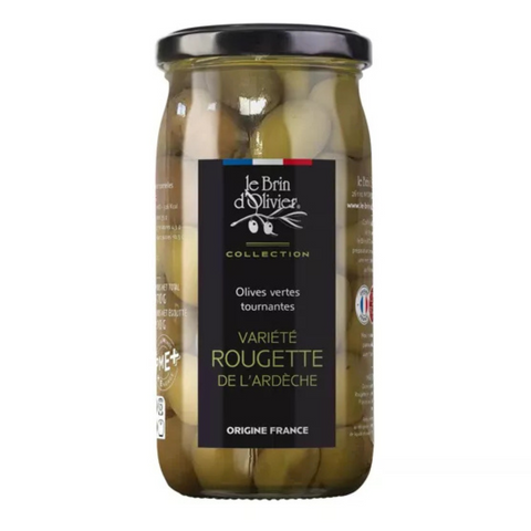 Rotating olives of the Rougette variety from Ardèche