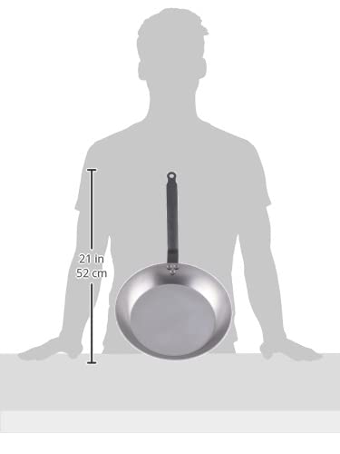 De Buyer Carbone Plus 22 cm “Coupe Lyonnaise” Frying Pan – Carbon Steel Made in France