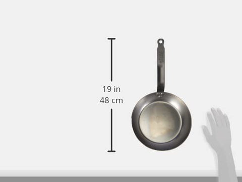 De Buyer Carbone Plus 22 cm “Coupe Lyonnaise” Frying Pan – Carbon Steel Made in France