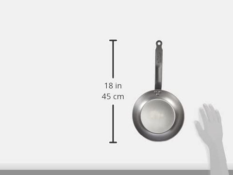 De Buyer Carbone Plus 22 cm “Coupe Lyonnaise” Frying Pan – Carbon Steel Made in France