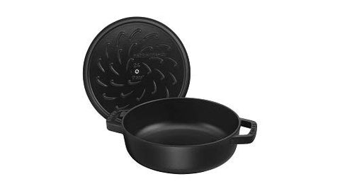 STAUB Chistera 28 cm Sauté Pan – Enamelled Cast Iron “Cherry” 3.7 L