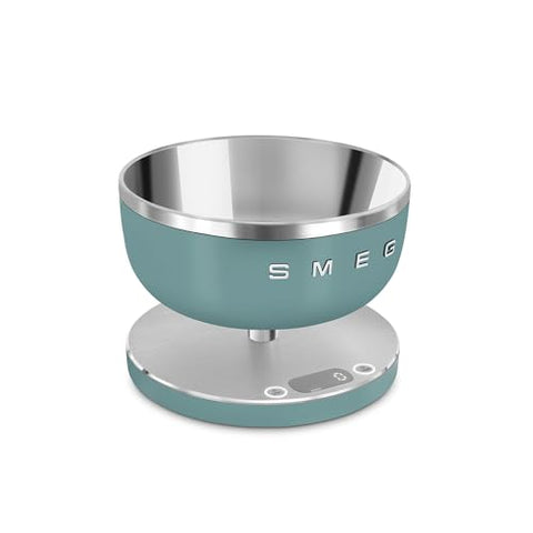 Smeg Digital Kitchen Scale – 5 kg, 1.8 L Stainless Steel Bowl, USB Charging & 1 g Accuracy