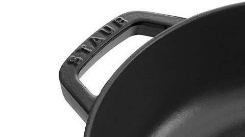 STAUB Chistera 28 cm Sauté Pan – Enamelled Cast Iron “Cherry” 3.7 L