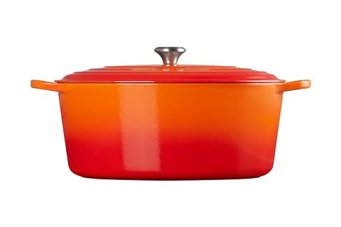 Le Creuset Signature Oval Casserole Dish 29 cm – Enameled Cast Iron “Cherry” 4.7 L