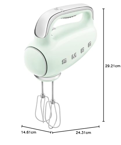 Smeg HMF01BLEU Electric Mixer – 9 Speeds, Turbo Function, Accessories & LED Display