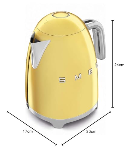 Smeg KLF03NBEU Electric Kettle – 1.7 L, Anti-Scald Filter, Automatic Shut-Off