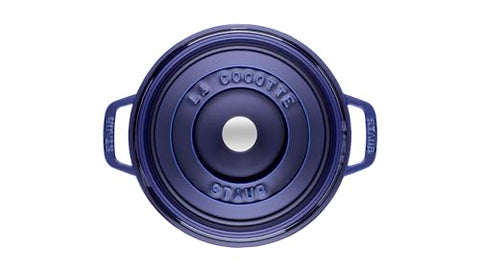 STAUB Round Cocotte 28 cm – Enameled Cast Iron “Cherry” 6.7 L