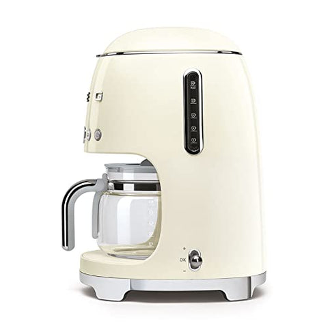 Smeg DCF02BLMEU Filter Coffee Machine – 12 Cups, Aroma Function, Autostart & Keep Warm