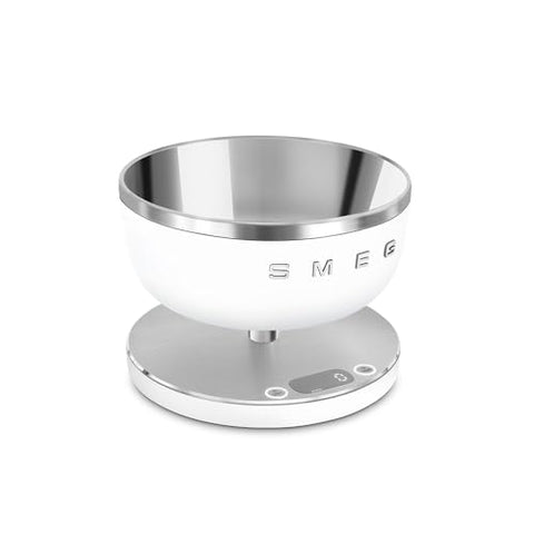 Smeg Digital Kitchen Scale – 5 kg, 1.8 L Stainless Steel Bowl, USB Charging & 1 g Accuracy
