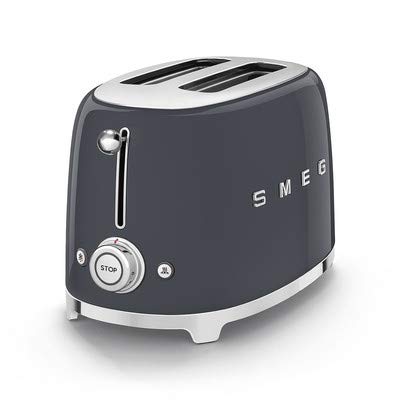 Smeg 2 Slice Toaster – 6 Browning Levels, Bagel, Reheat & Defrost Functions