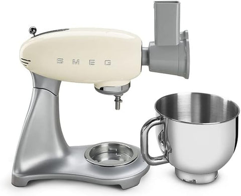 Smeg Food Processor Accessories - Grater & Slicer, 5 Stainless Steel Cylinders Compatible with SMF01 to SMF13