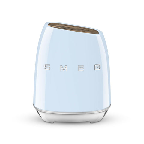 Smeg Knife Block – Stainless Steel, 6 Precision Blades Included