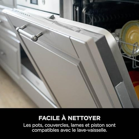🍨 Ninja CREAMi™ Deluxe NC501EU – Sorbetière & boissons glacées (10 fonctions) – Argent