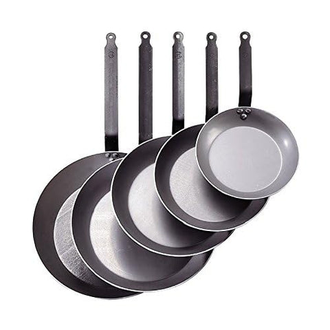 De Buyer Carbone Plus 22 cm “Coupe Lyonnaise” Frying Pan – Carbon Steel Made in France