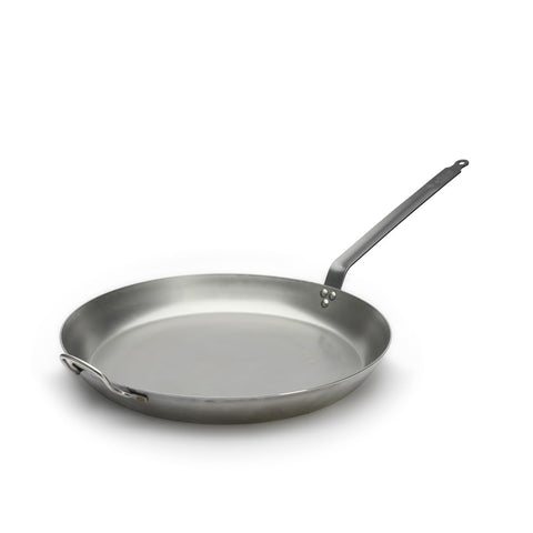 De Buyer Carbone Plus 22 cm “Coupe Lyonnaise” Frying Pan – Carbon Steel Made in France