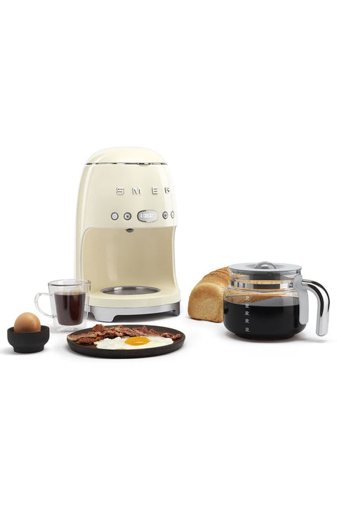 Smeg DCF02BLMEU Filter Coffee Machine – 12 Cups, Aroma Function, Autostart & Keep Warm