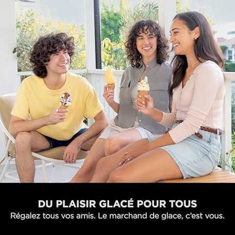 🍨 Ninja CREAMi™ Deluxe NC501EU – Sorbetière & boissons glacées (10 fonctions) – Argent