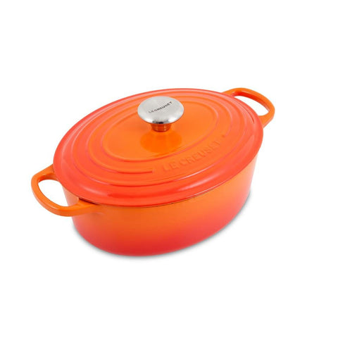 Le Creuset Signature Oval Casserole Dish 29 cm – Enameled Cast Iron “Cherry” 4.7 L