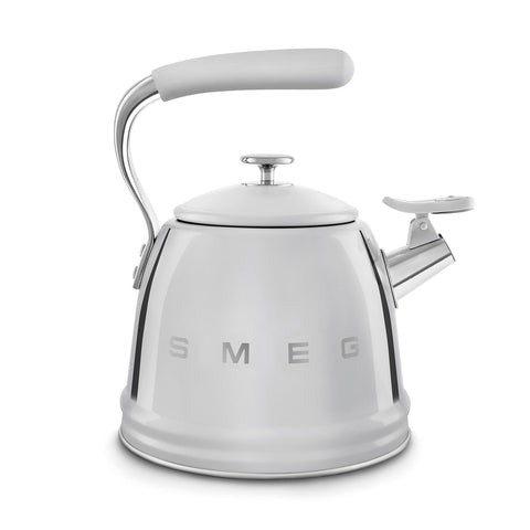 Smeg WKF Whistling Kettle – 2.3 L, Stainless Steel & Silicone Handle