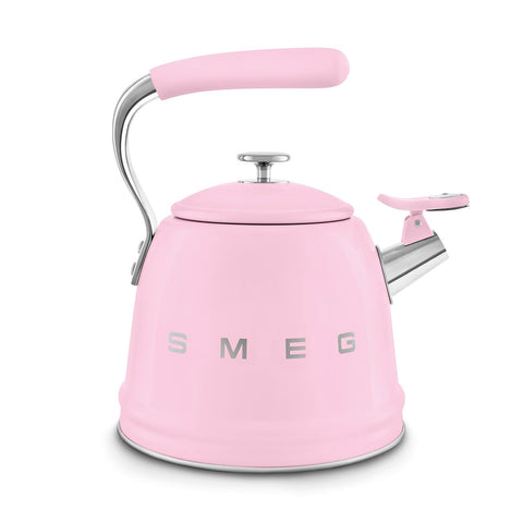 Smeg WKF Whistling Kettle – 2.3 L, Stainless Steel & Silicone Handle