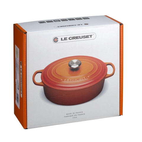 Le Creuset Signature Oval Casserole Dish 29 cm – Enameled Cast Iron “Cherry” 4.7 L