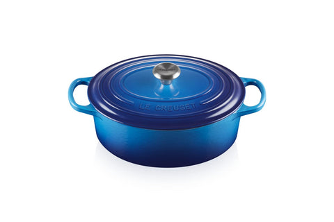 Le Creuset Signature Oval Casserole Dish 29 cm – Enameled Cast Iron “Cherry” 4.7 L