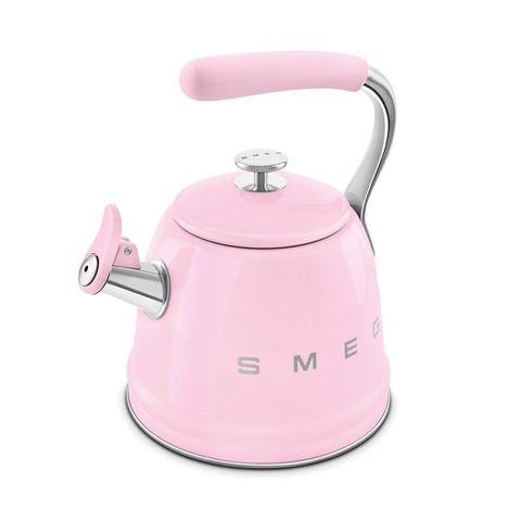 Smeg WKF Whistling Kettle – 2.3 L, Stainless Steel & Silicone Handle