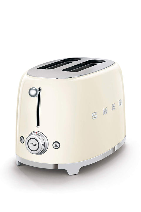 Smeg 2 Slice Toaster – 6 Browning Levels, Bagel, Reheat & Defrost Functions