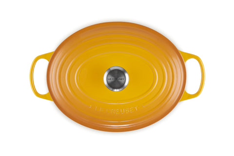 Le Creuset Signature Oval Casserole Dish 29 cm – Enameled Cast Iron “Cherry” 4.7 L