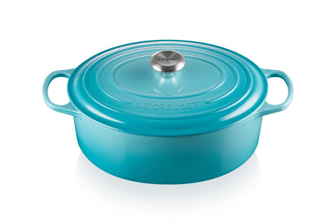 Le Creuset Signature Oval Casserole Dish 29 cm – Enameled Cast Iron “Cherry” 4.7 L