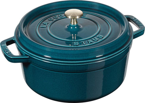 STAUB Round Cocotte 28 cm – Enameled Cast Iron “Cherry” 6.7 L