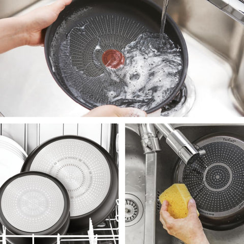 Set of 3 Tefal Ingenio Natural On 16 / 18 / 20 cm Saucepans + Removable Handle
