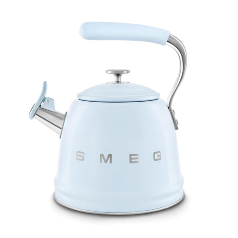Smeg WKF Whistling Kettle – 2.3 L, Stainless Steel & Silicone Handle