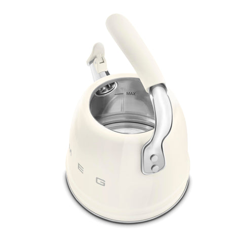 Smeg WKF Whistling Kettle – 2.3 L, Stainless Steel & Silicone Handle