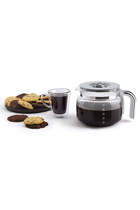 Smeg DCF02BLMEU Filter Coffee Machine – 12 Cups, Aroma Function, Autostart & Keep Warm
