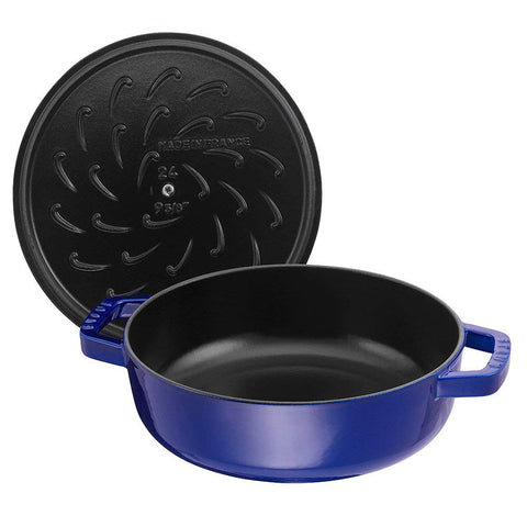 STAUB Chistera 28 cm Sauté Pan – Enamelled Cast Iron “Cherry” 3.7 L