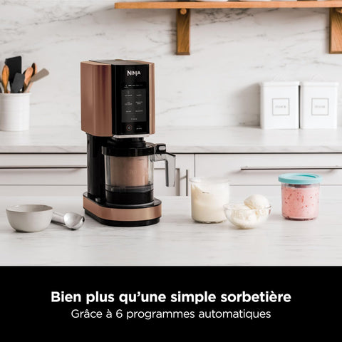 🍨 Ninja CREAMi™ Deluxe NC501EU – Sorbetière & boissons glacées (10 fonctions) – Argent