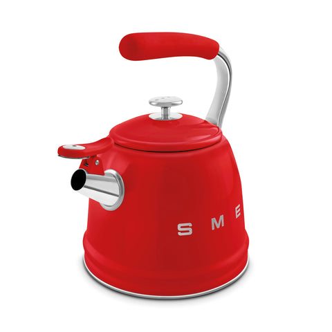 Smeg WKF Whistling Kettle – 2.3 L, Stainless Steel & Silicone Handle