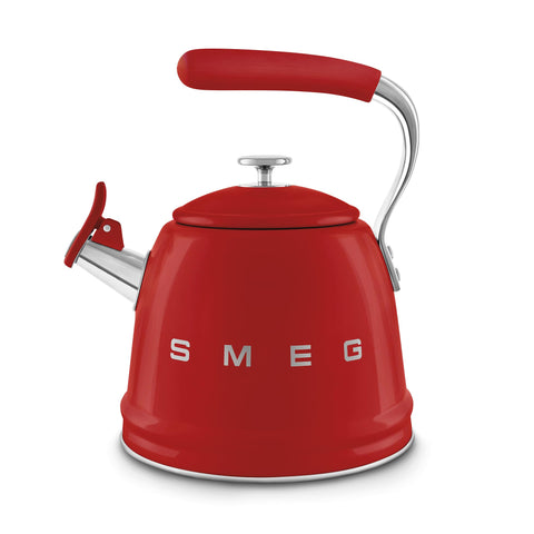 Smeg WKF Whistling Kettle – 2.3 L, Stainless Steel & Silicone Handle