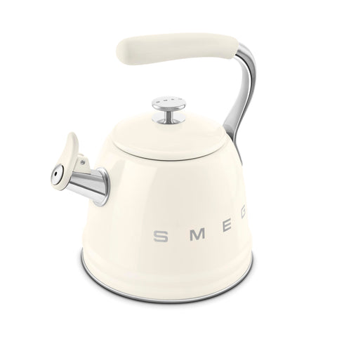 Smeg WKF Whistling Kettle – 2.3 L, Stainless Steel & Silicone Handle