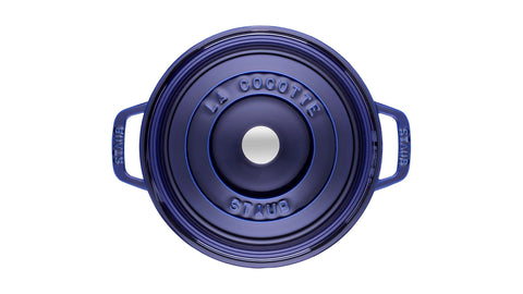 STAUB Round Cocotte 28 cm – Enameled Cast Iron “Cherry” 6.7 L