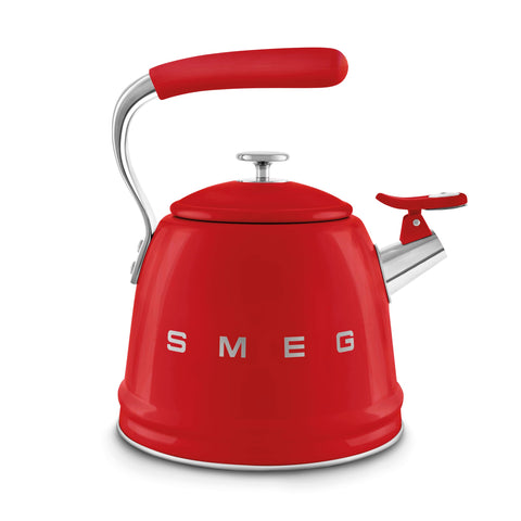 Smeg WKF Whistling Kettle – 2.3 L, Stainless Steel & Silicone Handle