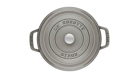 STAUB Round Cocotte 28 cm – Enameled Cast Iron “Cherry” 6.7 L