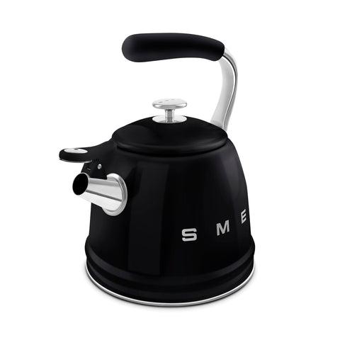 Smeg WKF Whistling Kettle – 2.3 L, Stainless Steel & Silicone Handle