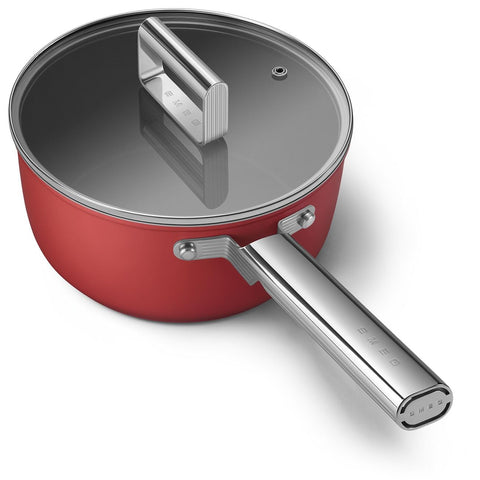 Smeg Saucepan 20 cm – 2.7 L, Non-stick Coating, All Hobs & Oven Up to 250°C