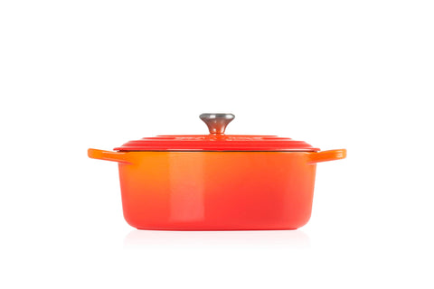 Le Creuset Signature Oval Casserole Dish 29 cm – Enameled Cast Iron “Cherry” 4.7 L