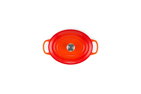 Le Creuset Signature Oval Casserole Dish 29 cm – Enameled Cast Iron “Cherry” 4.7 L