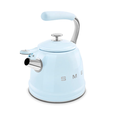 Smeg WKF Whistling Kettle – 2.3 L, Stainless Steel & Silicone Handle